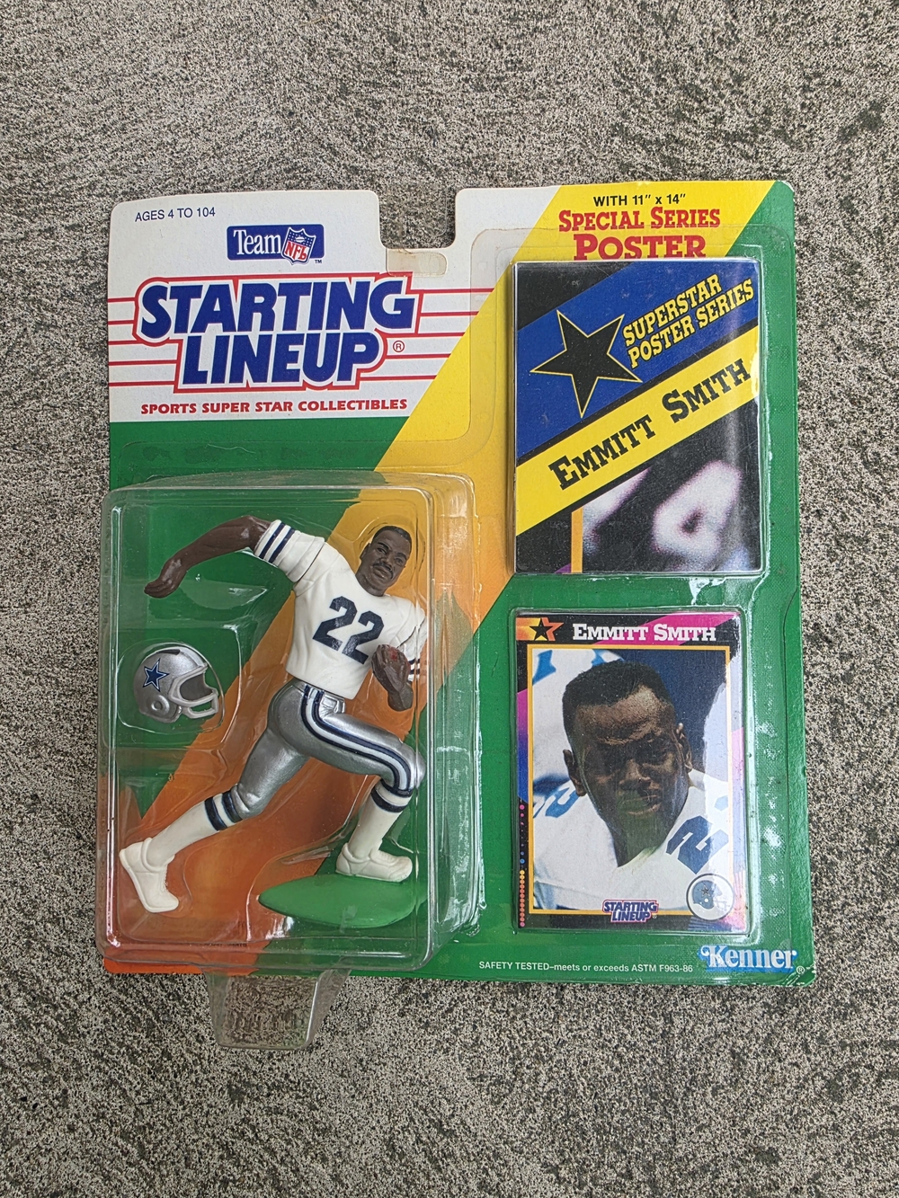 Starting Lineup Kids Action Figure - White & Silver Emmitt Smith (Kenner)